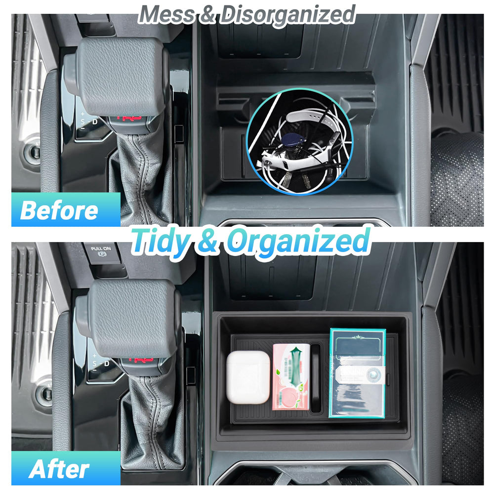 Sinminou center console organizer keeps sunglasses and keys neatly within reach
