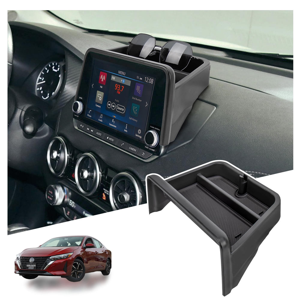 Sinminou center console organizer dashboard tray for 8-inch Sentra with easy reach and storage.