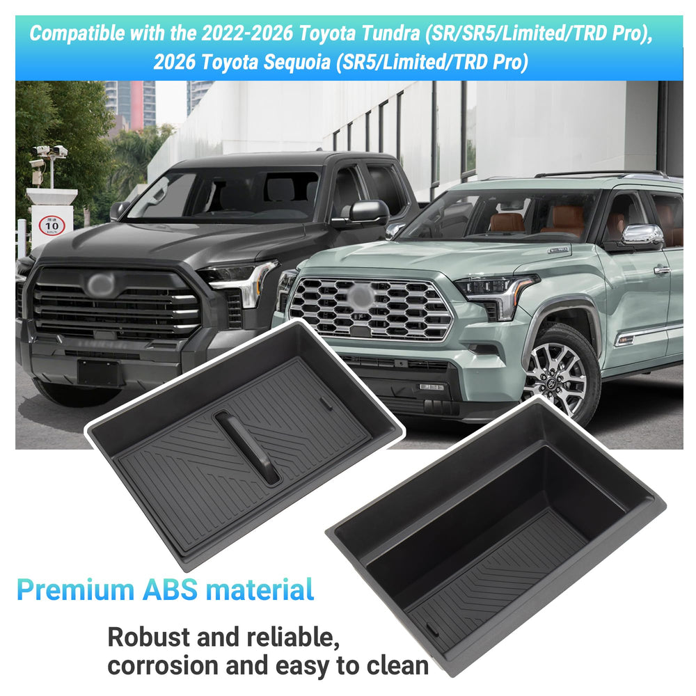 Sinminou center console organizer dual layer design maximizes storage capacity