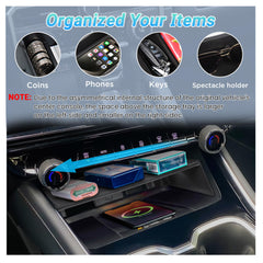 Sinminou center console tray installs without tools for quick setup.