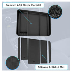 Sinminou center console organizer fits 2024–2026 Silverado full console with bucket seats.
