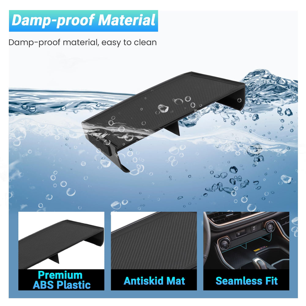 Sinminou center-console with foam pads for stability and reduced noise.