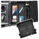 Sinminou center console organizer for Ford F-Series full console fits neatly and improves storage.