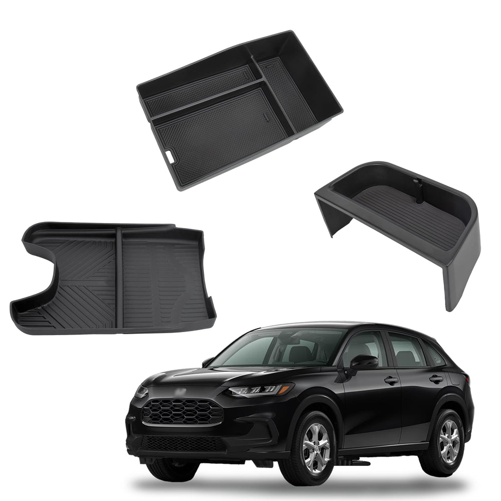 Sinminou center console organizer for HR-V 7-inch dashboard keeps essentials in reach.