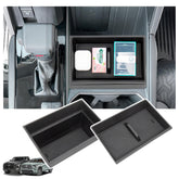 Sinminou center console organizer top view shows tidy access for Tundra and Sequoia essentials