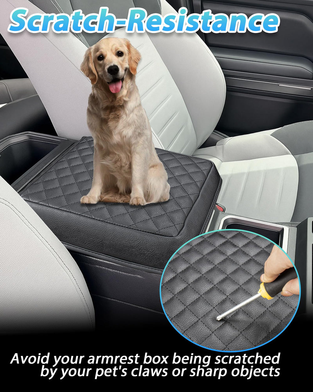 Sinminou console protector guards against scratches from keys and daily use