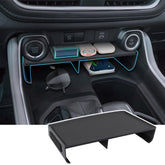 Sinminou Grand Highlander center console organizer front view shows organized storage.