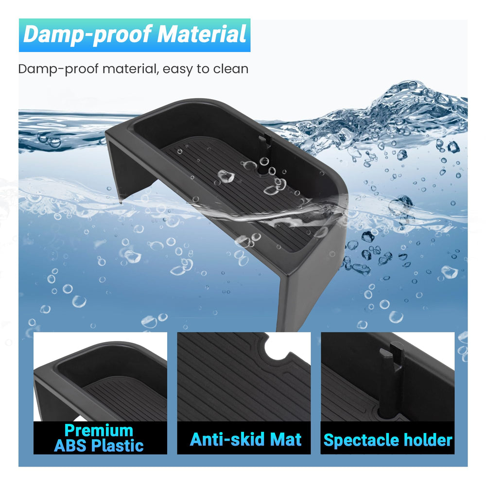 Sinminou no-tools installation lets you place the tray behind the dashboard quickly.