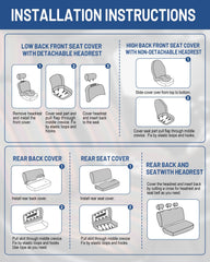 Sino Salected airbag compatible design maintains safety features while protecting seats.