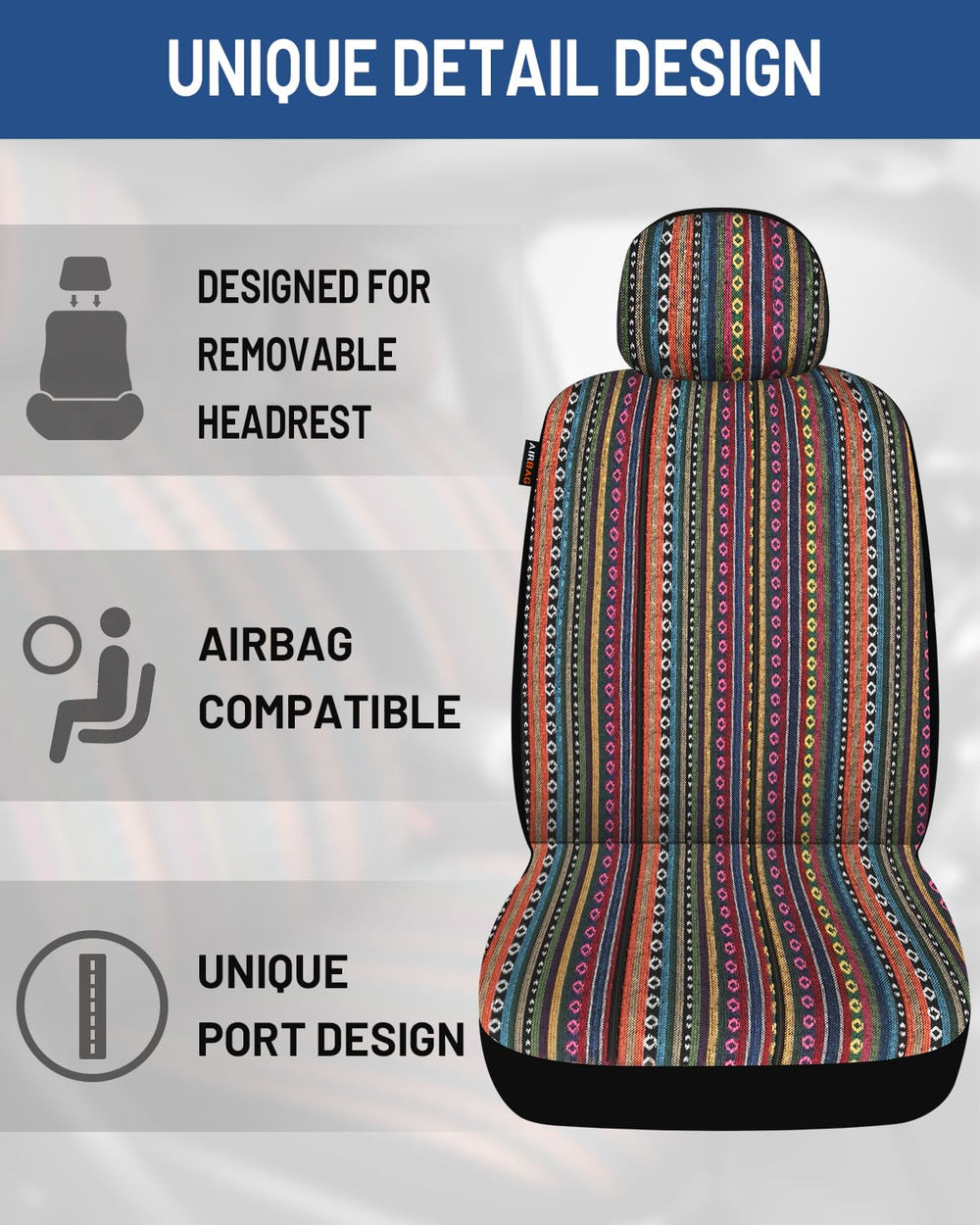 Sino Salected Baja saddle blanket premium polyester build ensures durability