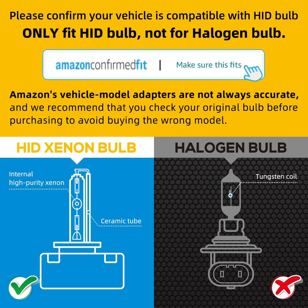 25W low-power bulbs offer OEM-like brightness with reduced electrical load.