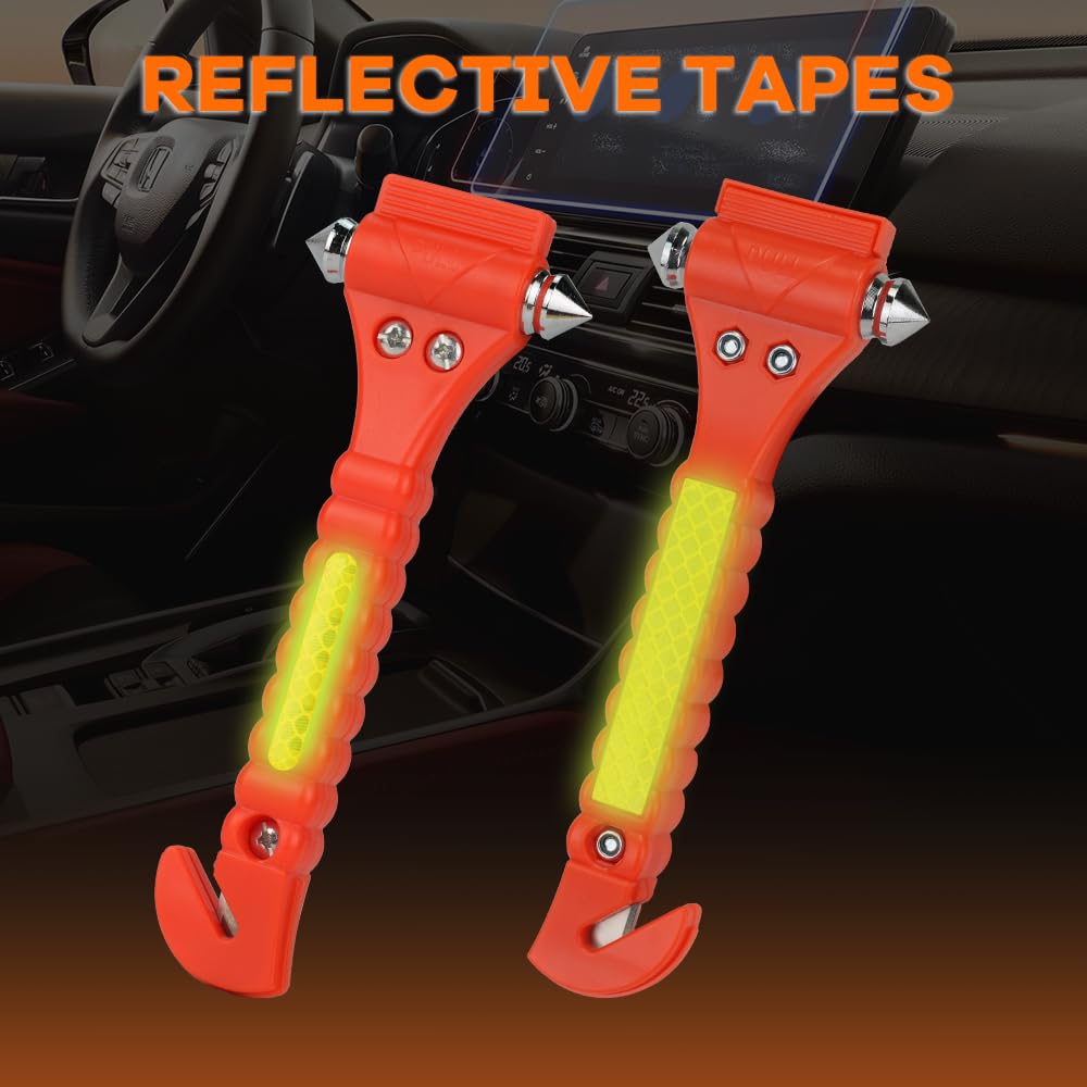 SINSEN car safety hammer double-sided strike for easier glass breakage.