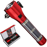 SINSEN emergency flashlight car front view with bright beam for roadside visibility.