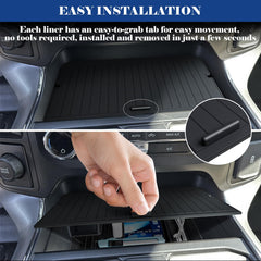 Sinvanho anti-slip panel on pocket cover prevents items from sliding during drives.