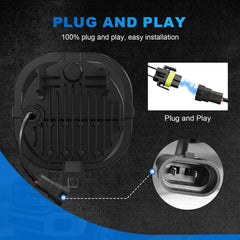 SINYATO INDUST LED fog light aluminum housing for durability and heat dissipation.