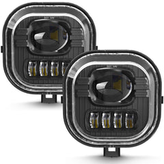 SINYATO INDUST LED fog light assembly left side for Ford Super Duty improves night visibility.