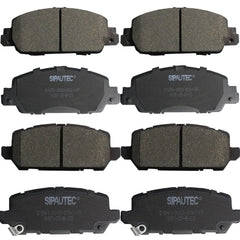 SIPAUTEC front brake pads with carbon-fiber ceramic surface for quiet braking
