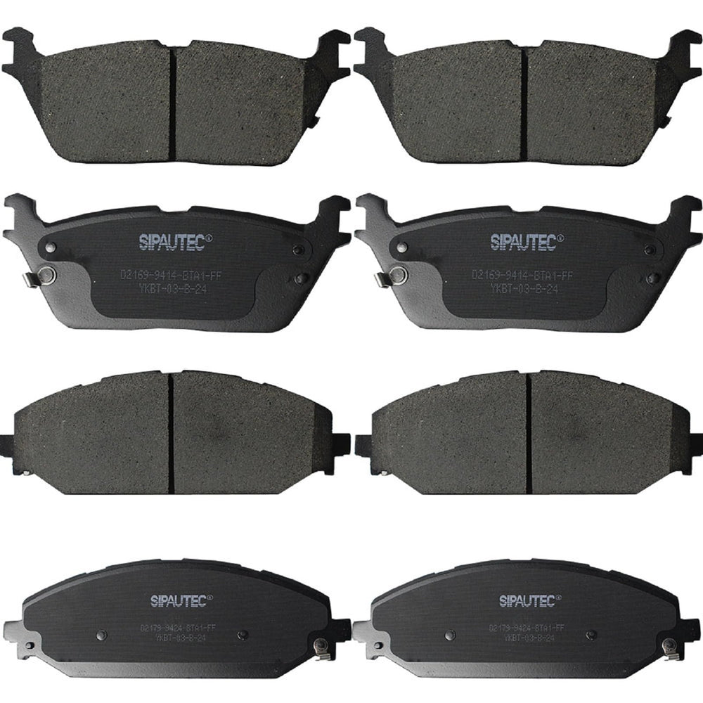 SIPAUTEC front ceramic brake pads for Ram 1500 with quiet braking