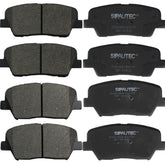 SIPAUTEC ceramic brake pads front and rear set with lubricant included.