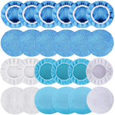 SIQUK 24-pack car polisher bonnets for 5-6 inch buffers, complete detailing kit