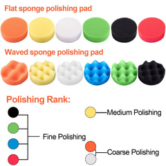 SIQUK wave sponge polishing pad for precise cutting and finishing.