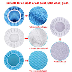 SIQUK blue microfiber bonnet enhances dust pickup and gentle finish