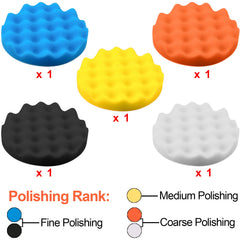 SIQUK wool buffing pad for efficient cutting on tough finishes