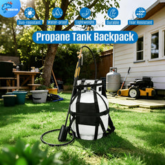 SIRUITON Propane Backpack cotton shoulder straps improve comfort during long tasks.