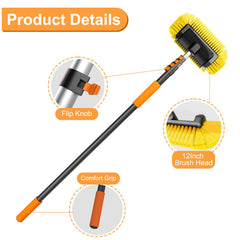 SISUPASSIE telescoping pole assembly enables easy height adjustment for high surfaces.