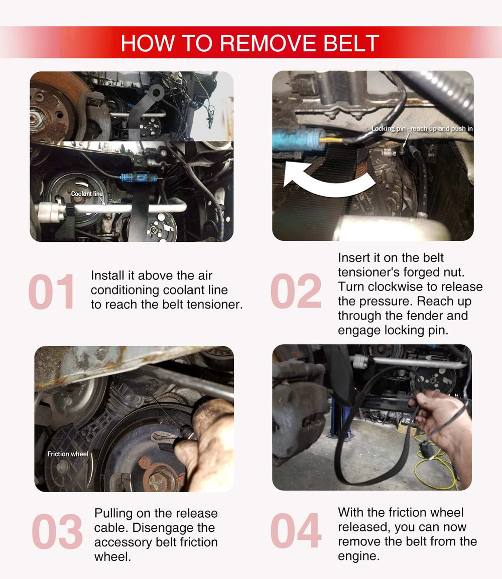 sixcow belt tensioner wrench with black coating resists wear