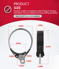 Designed for diesel truck maintenance, enabling high-torque filter removal.