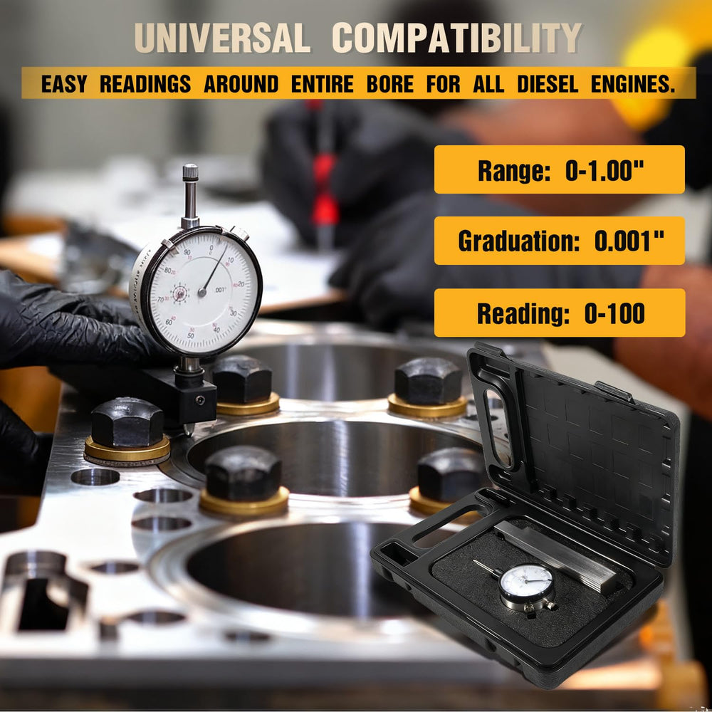 Sixcow 6434 dial indicator kit with base for fast, repeatable readings