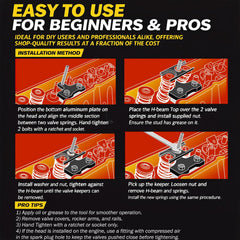 Sixcow 67605 supports dual and heavy-duty valve springs with ease.