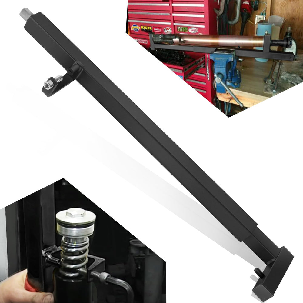 Sixcow TFSC01 fork spring compressor tool ready for safe seal and oil service on sport bikes.