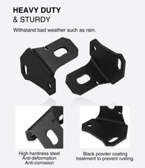 Sixcow X3 black powder-coated mount resists rust in wet weather