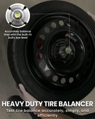 Sixiwanzi bubble level detail highlights simple accuracy for hub sizes from 1.5 to 4 inches.