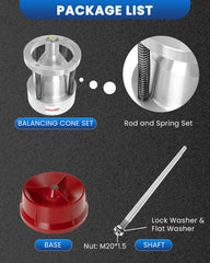 Sixiwanzi wheel balancer in use demonstrates quick on-the-spot balancing for cars and light trucks.
