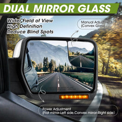 Siziom chrome mirrors compatible with 2004-2014 Ford F-150