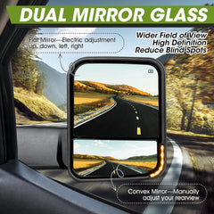 Driver-side puddle lamp on Siziom Switchback mirror for night entry