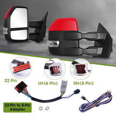 Siziom painted red housing matches your Ford F-150 color