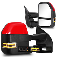 Siziom towing mirror upper side view with heated glass for broader visibility