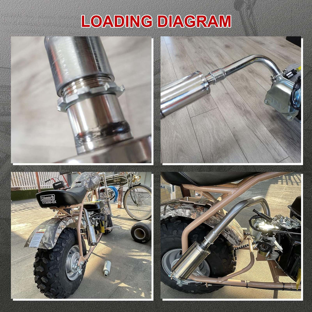 SJVLXHI exhaust muffler with packaging communicates essential accessory included.