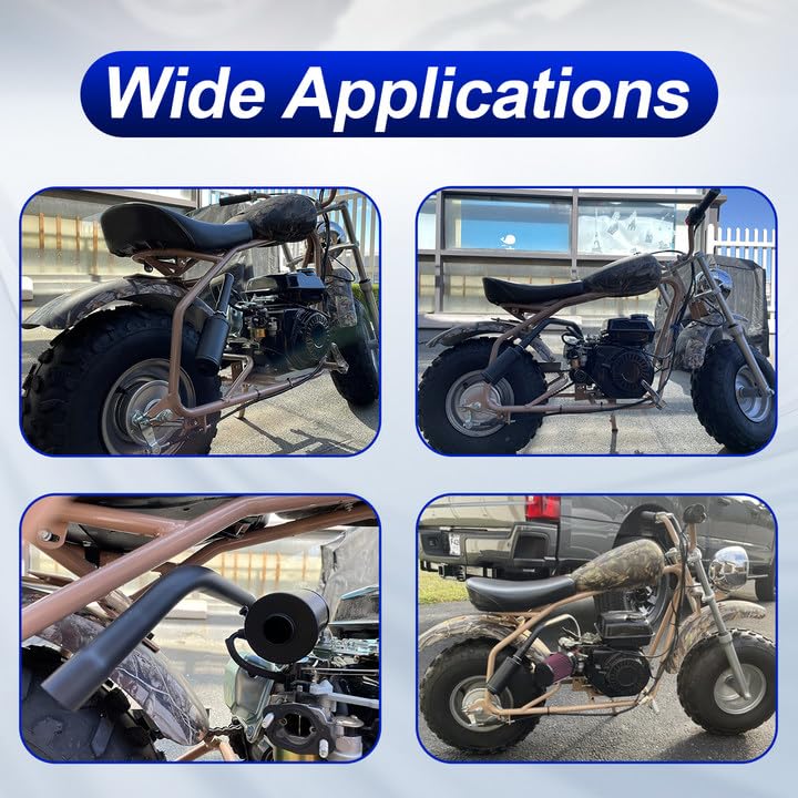 SJVLXHI exhaust pipe assembly for CT200U-EX ensures secure fit and easy installation.