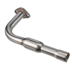 Bright silver SJVLXHI exhaust pipe enhances engine bay aesthetics