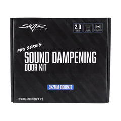 Skar Audio premium door kit packaging highlights four sheets included