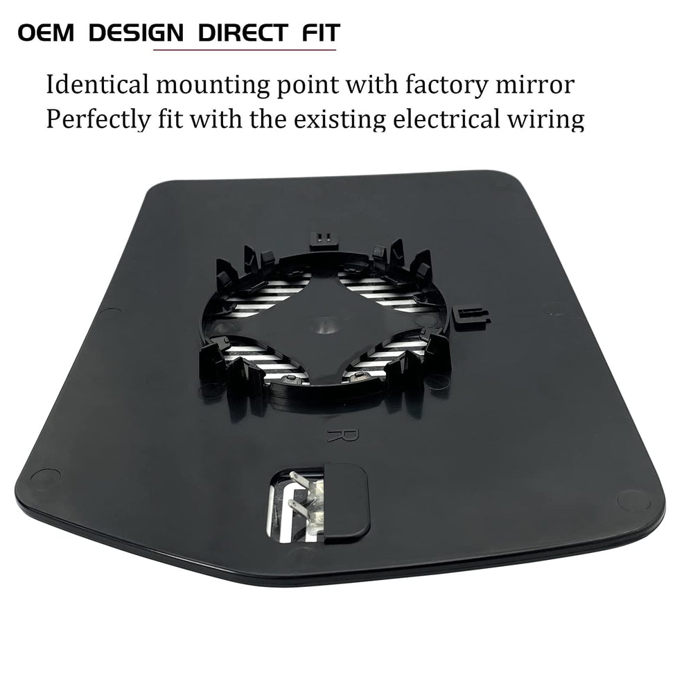 SKARUMMER direct-fit mirror glass aligns with factory mounting points.