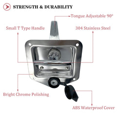 Folding mechanism close-up on SKARUMMER L8815 latch enables easy clearance.