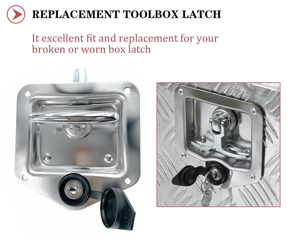 Close-up of keyed lock on SKARUMMER L8815 ensures secure toolbox access.