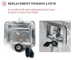 Close-up of keyed lock on SKARUMMER L8815 ensures secure toolbox access.