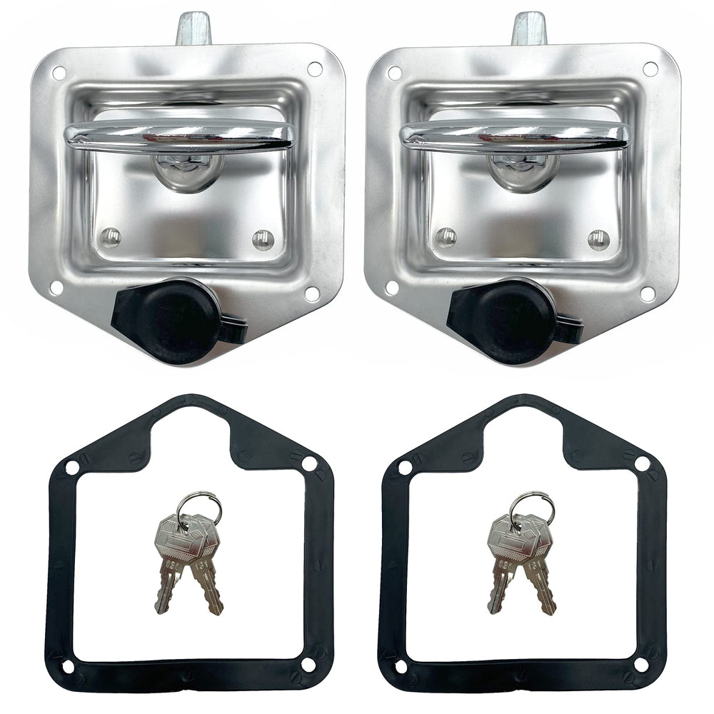 SKARUMMER L8815 latch front view shows durable stainless steel for rugged toolbox use.